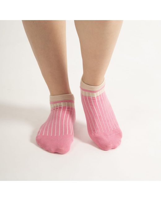 Peper Harow - Made in England Pink Old School Trainer Socks Bundle