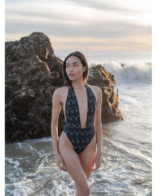 Catnip and Seaweed Black The One-Piece Swimsuit