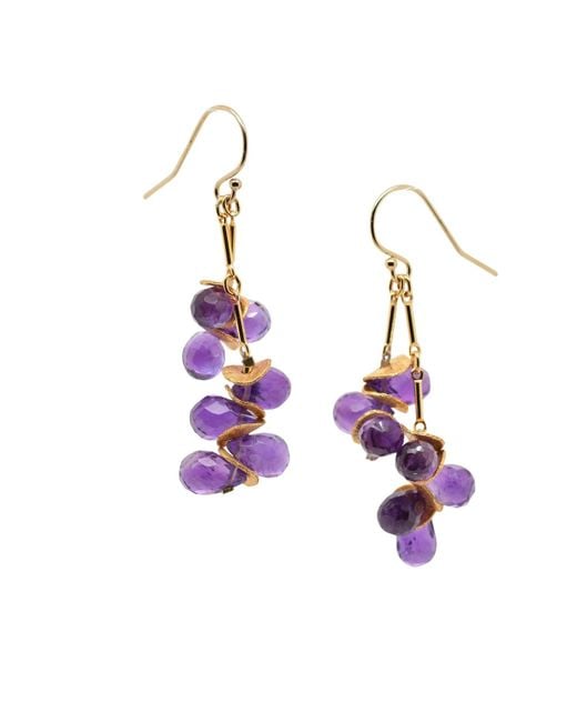 Lori Kaplan Design Purple Signature Amethyst Earrings