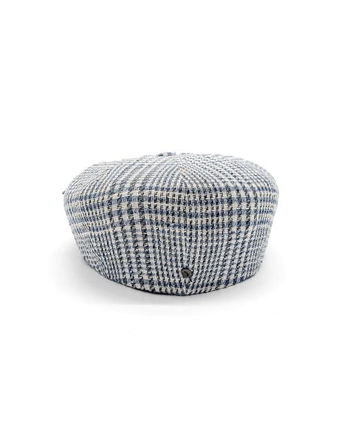 DORIA 1905 Gray Prince-Of-Wales Fabric Irish Cap for men