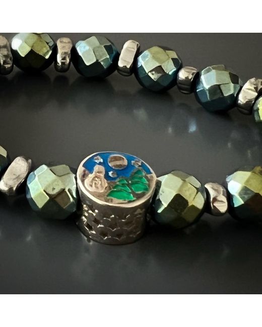 Ebru Jewelry Blue Hematite Energy Bracelet