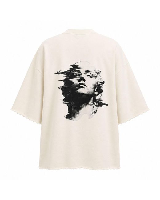 mysimplicated White Neutrals Dream State Oversized Off- Tee W