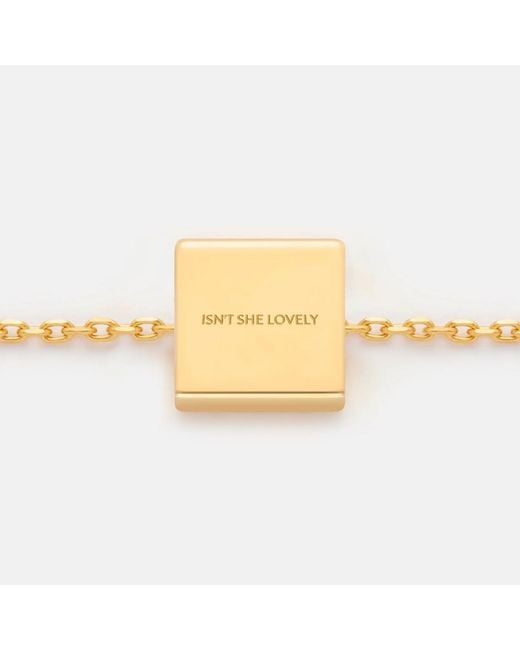 Kouree Yellow 'Isn'T She Lovely' Necklace Pendant Charm