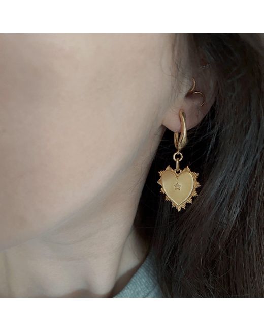 IN CAUDA VENENUM Metallic Yoku Earrings