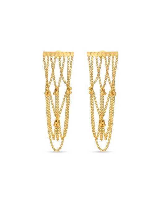 Meraki by Rashmi Bajaj Metallic Lira Danglers Plated Earrings