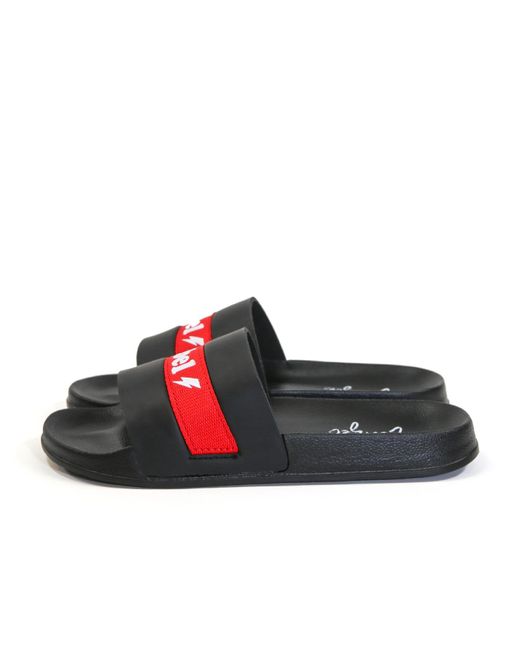 Zenzee Black Rebel Rebel Slide Sandals