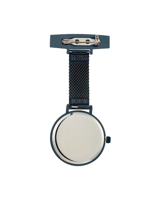 Bermuda Watch Company Blue Annie Apple Meraki Rose Mesh Nurse Fob Watch