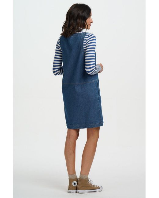 Sugarhill Blue Cecil Tunic Dress Mid Denim