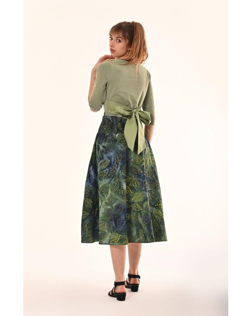 Frock Tales Green Primrose Top With Bow