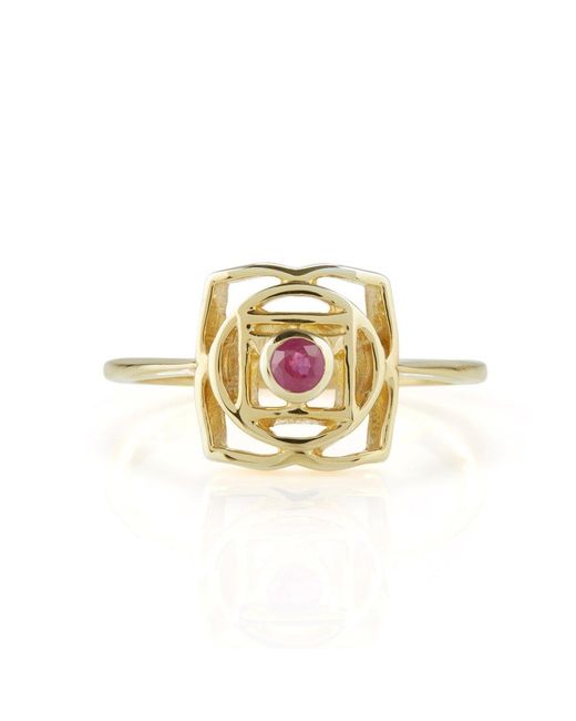 Charlotte's Web Jewellery White Root Chakra Ring