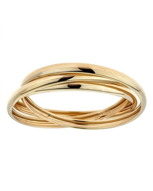 Zahav Jewelry Metallic 10K Solid Triple Band Stacking Ring