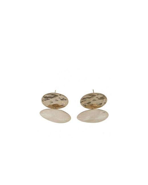 Addicted Metallic Golden Sun Earrings Plated