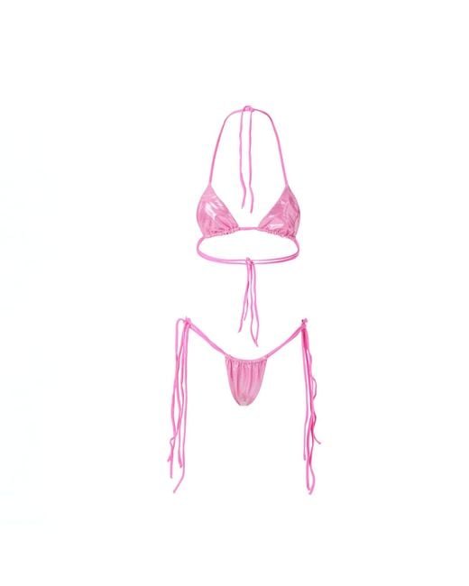 Siren Swimwear Pink Rose Siren Ibiza Reversible Bottom
