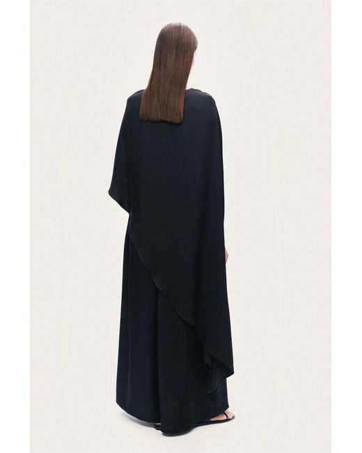 Nocturne Black Draped Cape Blouse