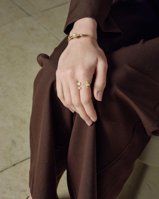 Freqnc Atelier Metallic Butterfly Ring