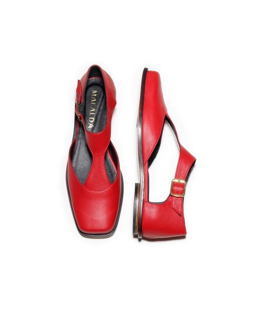 Mafalda Red Carlota Flats