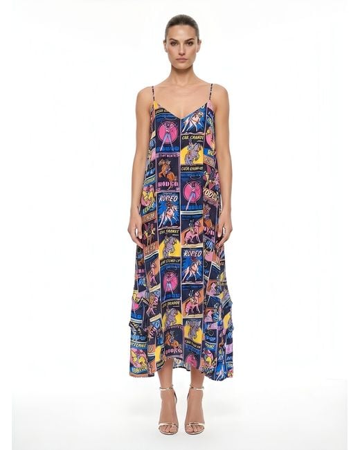 Any Old Iron Blue Rodeo Ruffle Dress