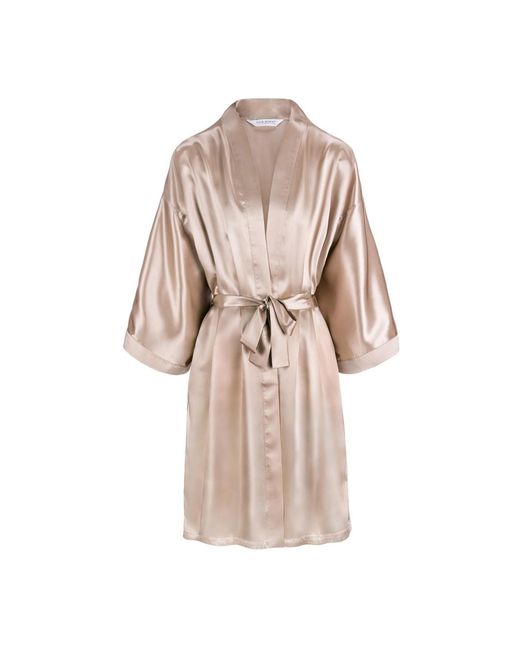Silk Works Natural Neutrals Mulberry Silk Robe