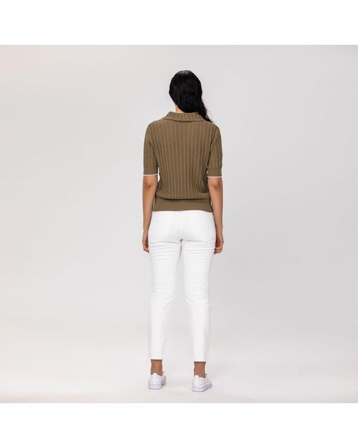 Smart and Joy Green Short-Sleeve Knit Cardigan