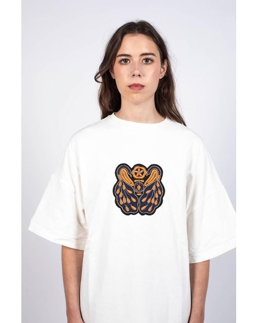Lo Neel White Bibi Cotton T-Shirt