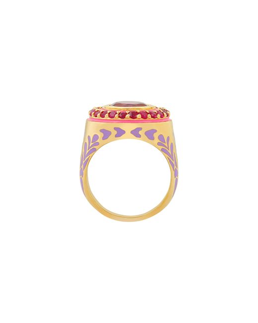 Après Youth Pink Firework Statement Ring Ruby