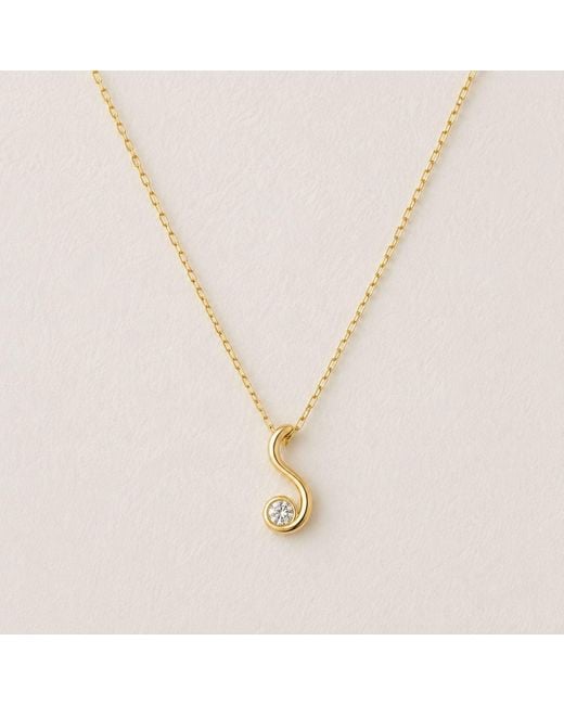 Lily Flo Jewellery Metallic The Shape Of Momentum Diamond Necklace