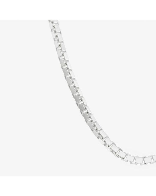 7879 Metallic Boxed Chain Necklace