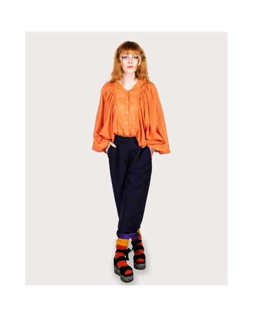 Lo Neel Brown Loreleï Sunset Shirt