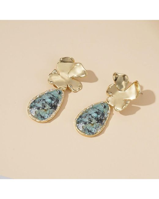 Rare Matters Jewelry Blue African Drop Earrings