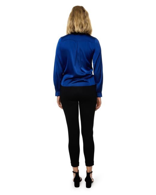 Carloslines Blue Button Down Long Sleeve Shirt