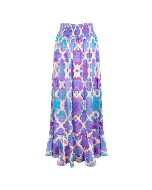 Sophia Alexia Blue Orchid Paradise Fiji Skirt