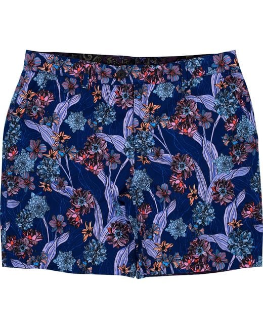 Lords of Harlech Blue John Ocean Floral Shorts for men