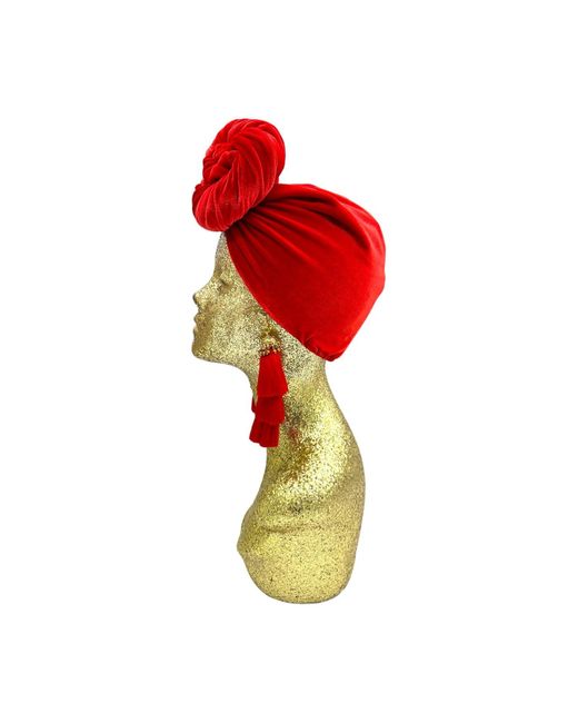 Julia Clancey Red Ruby Swinglette Turban