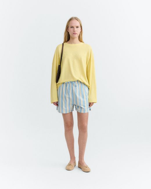 Thinking Mu Blue Striped Shorts Ger