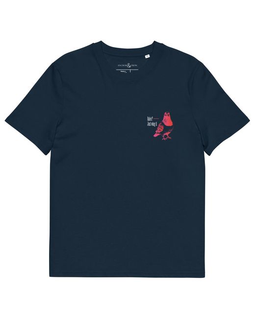 Anchor and Crew Blue Eight Fight Or Flight Club Editions Organic Cotton T-Shirt
