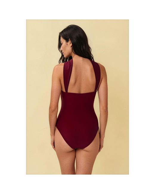 Gezzina Purple Ember Bandeau One-Piece