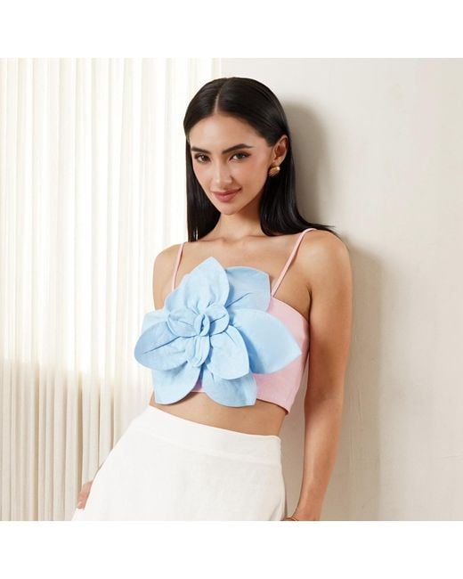 Yumi Kim Blue Sahara Linen Top
