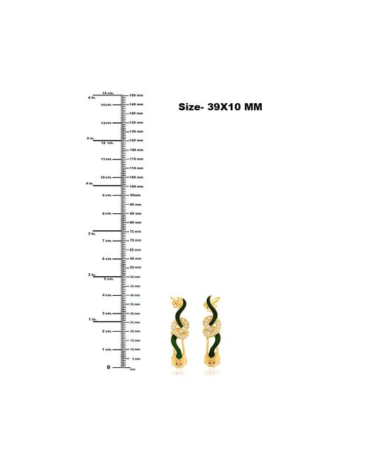Artisan Metallic Yellow Gold Natural Ruby Ear Climber Earrings Diamond Jewelry