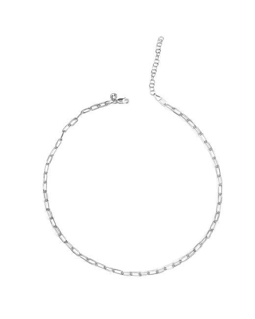 The Jewellery Store London Metallic Paper Clip Chain Necklace