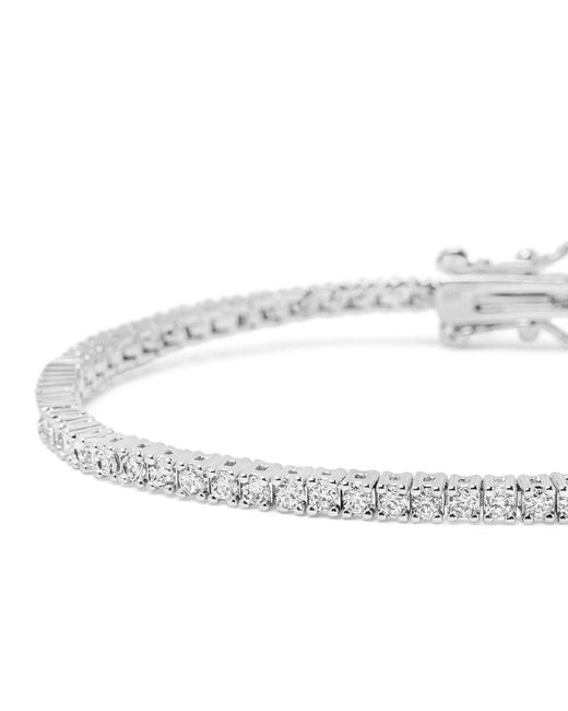 Nialaya Metallic Mini Tennis Bracelet for men
