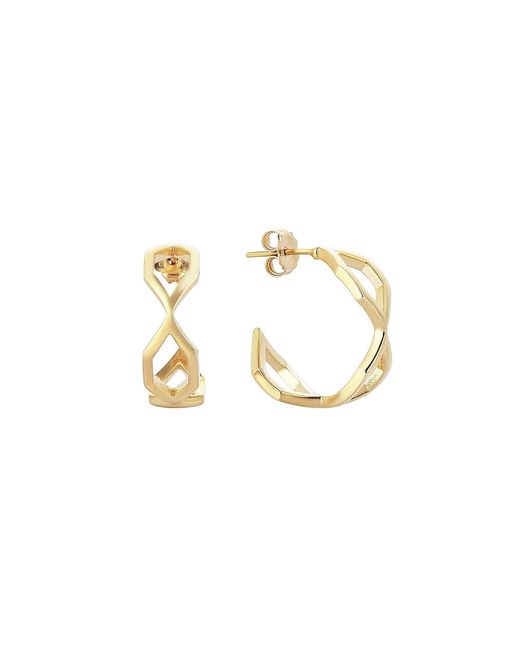 C|Nd|N by Candan Balto Metallic Artdeco Mini Hoop Earrings