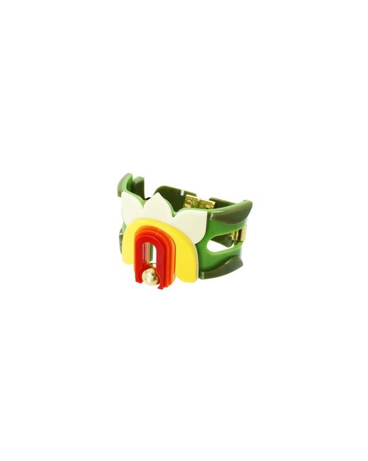 Gissa Bicalho Yellow Acrylic Handmade Bracelet Lilium