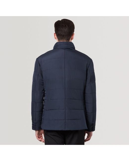 SEREN LONDON Blue Puffer Suit Jacket for men