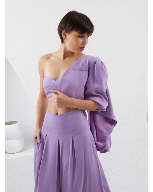 Lumina Eligma Purple The Palazzo Jacket
