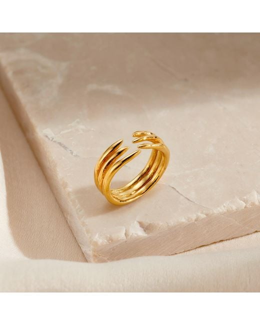 Posh Totty Designs Metallic Talon Open Ring