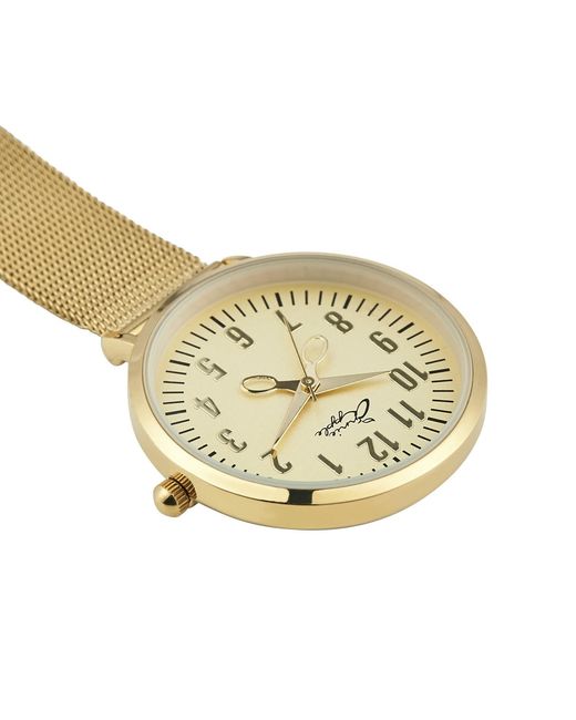 Bermuda Watch Company Metallic Annie Apple Mesh Nurse Fob Watch