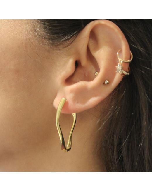 1610Istanbul Metallic Istanbul Geometric Earrings