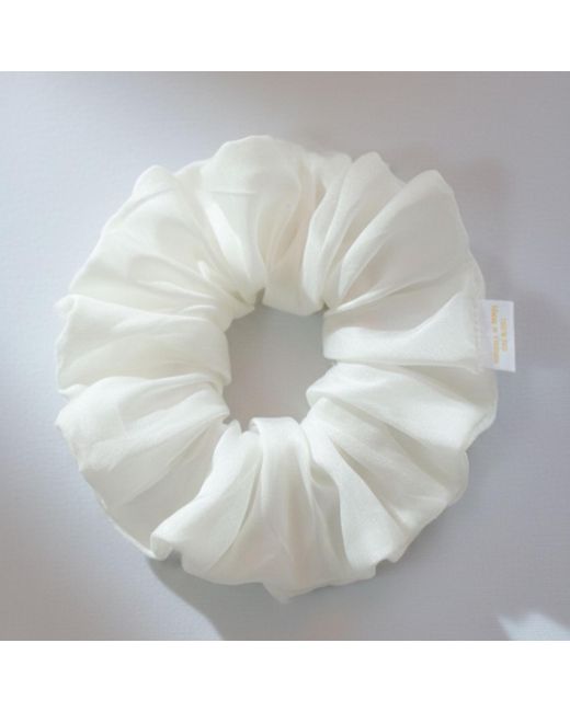 Silk and Bears Gray Pure Habotai Silk Scrunchie Set Of 5 – Emerald, Sky, Pearl