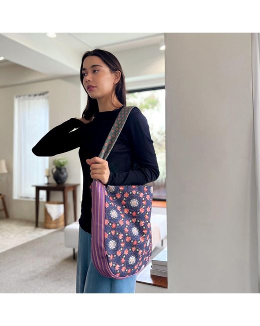 Maraethra Blue Mandala Daily Cotton Bag