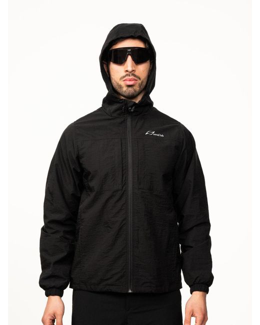 Saved Lab Black Windbreaker for men